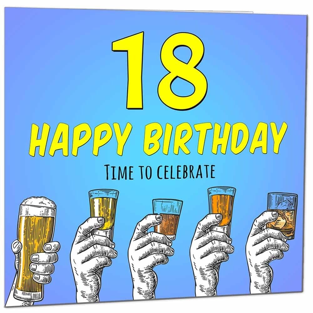 Birthday Card for Men Him Beer Drinks Men's