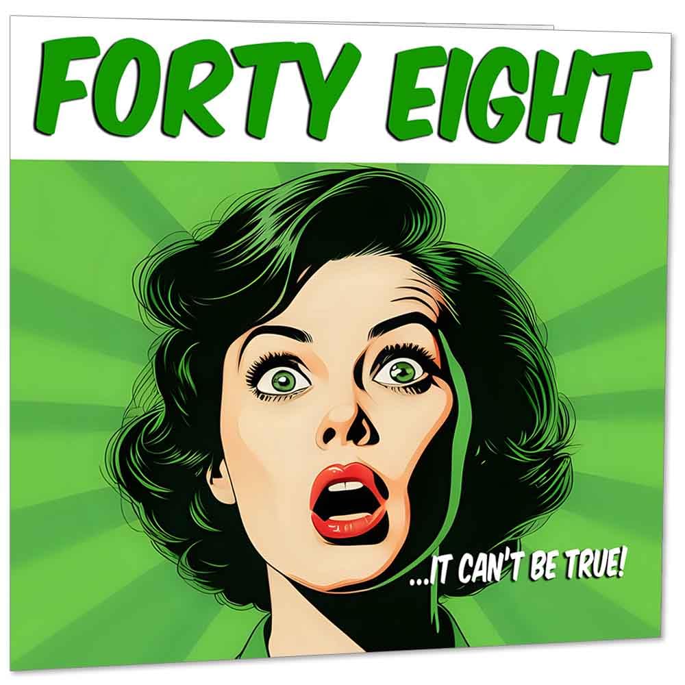 Funny Birthday Card for Women - Ladies Birthday Cards for Friend Retro Comic Mum Years Old Sister Her Nan Aunt Grandma female mom
