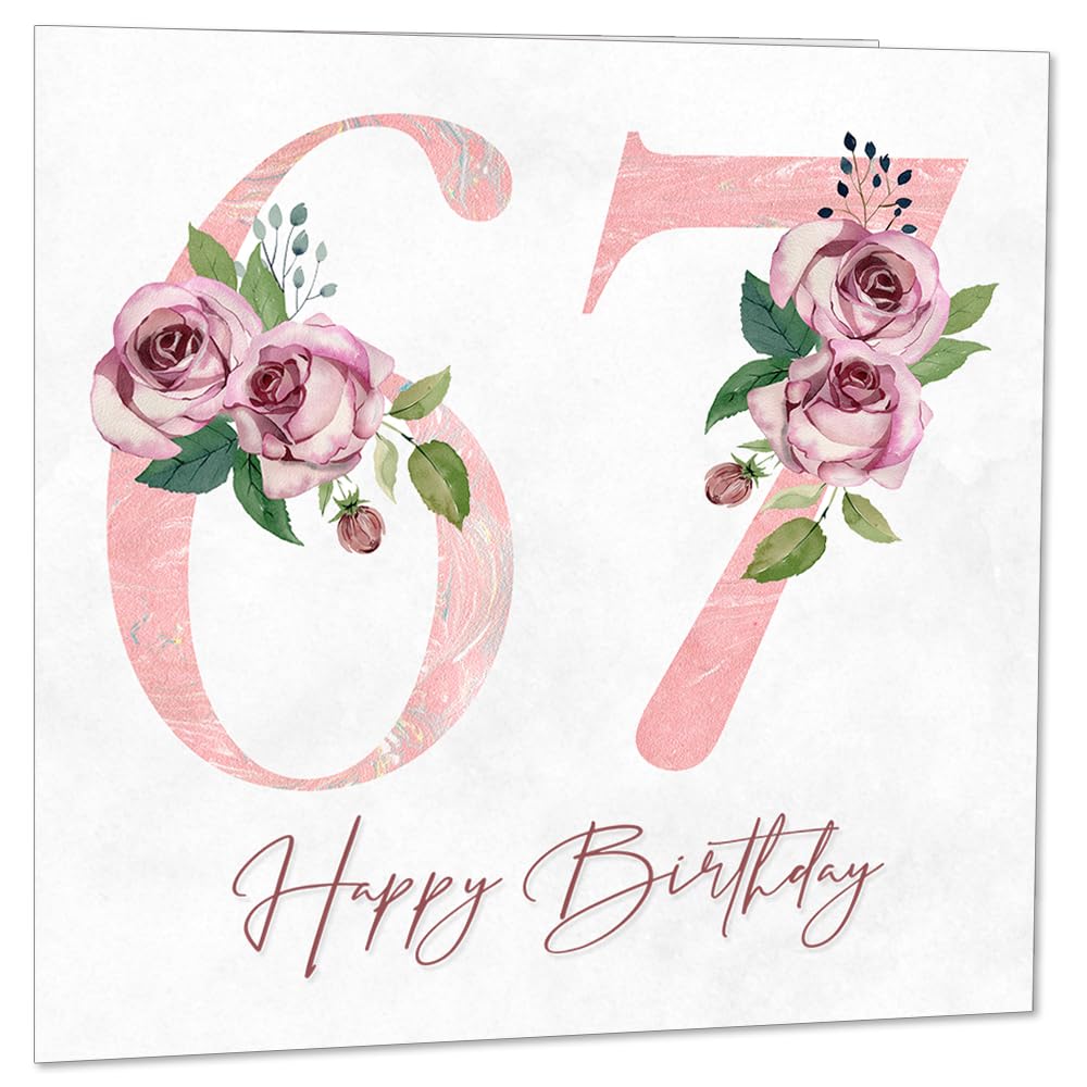 Birthday Card for Women - Floral Birthday Cards for Ladies Mum Aunt Sister Nan Friend Daughter