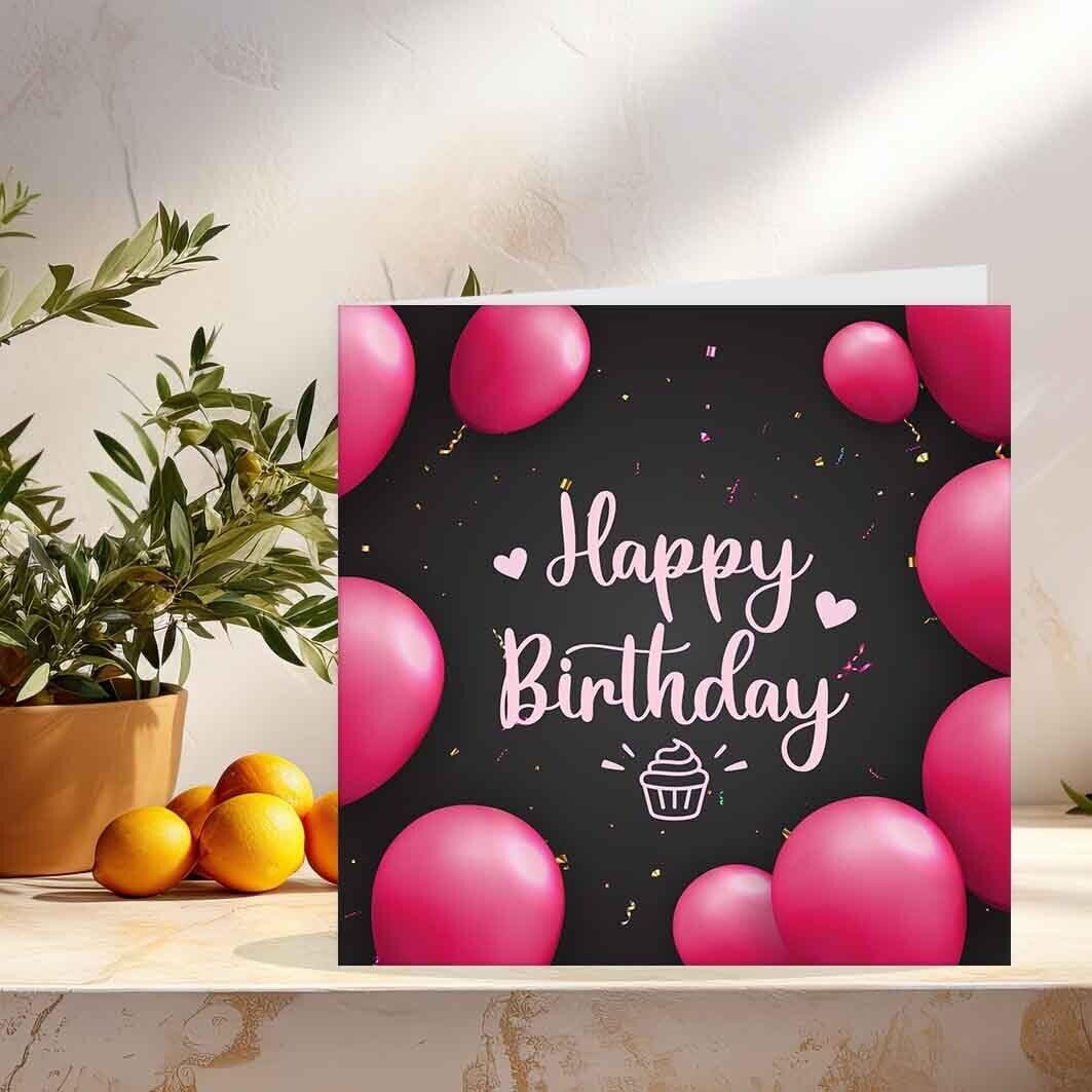 Happy Birthday Card for sister daughter mum Aunt grandma niece 145 x 145mm