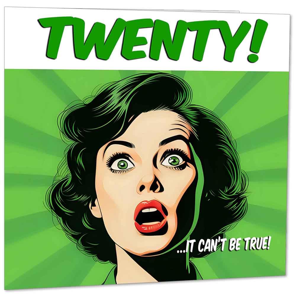 Funny Birthday Card for Women - Ladies Birthday Cards for Friend Retro Comic Mum Years Old Sister Her Nan Aunt Grandma female mom