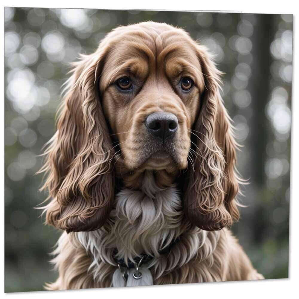 Cocker Spaniel Greeting Card - Cocker Spaniel 145mm x 145mm