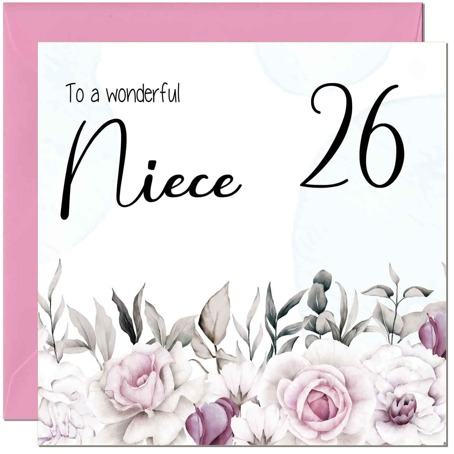Niece's Birthday Card for Niece Floral Elegant