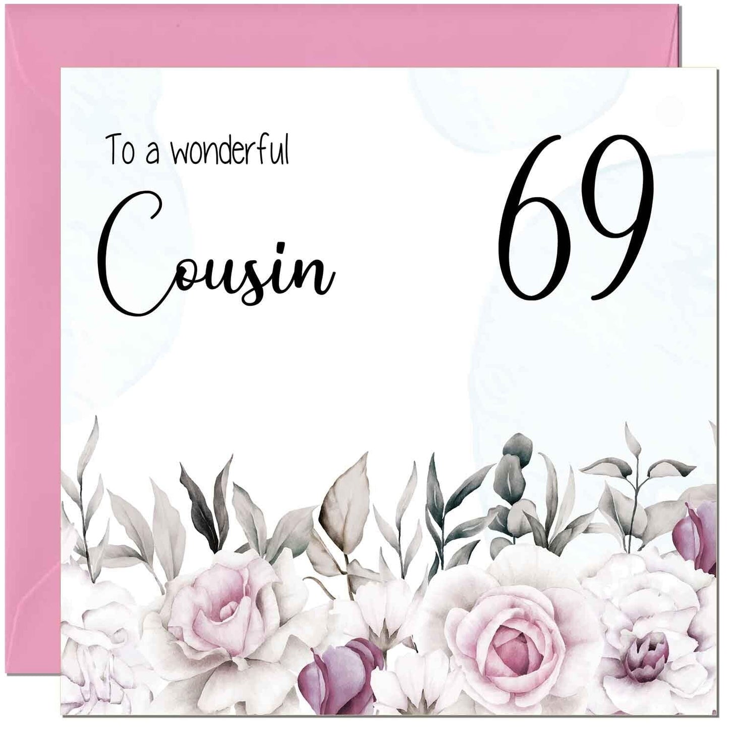 Cousin Birthday Card Floral Elegant Best Cousin's