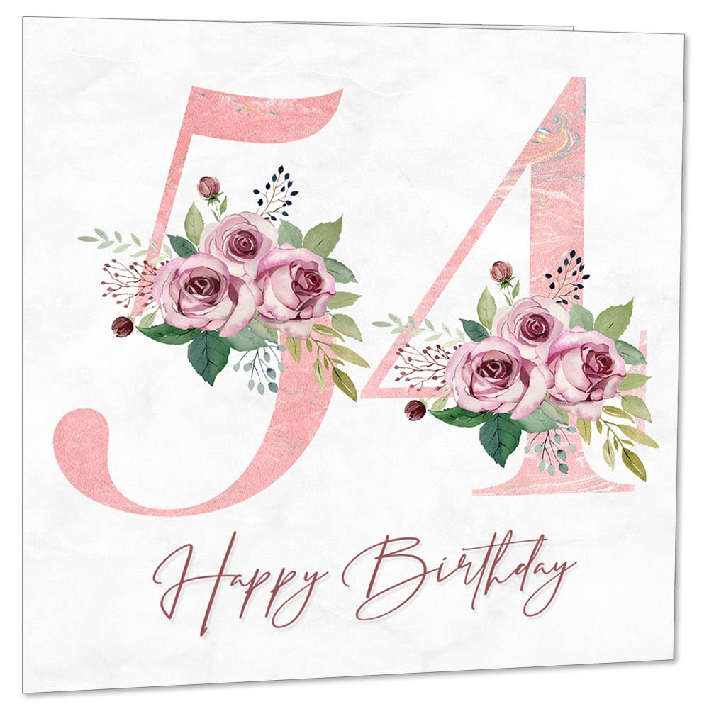 Birthday Card for Women - Floral Birthday Cards for Ladies Mum Aunt Sister Nan Friend Daughter