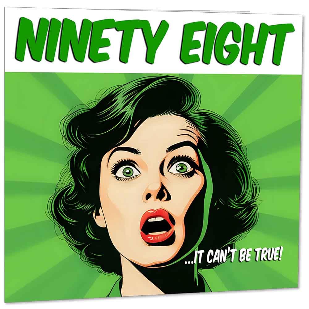 Funny Birthday Card for Women - Ladies Birthday Cards for Friend Retro Comic Mum Years Old Sister Her Nan Aunt Grandma female mom
