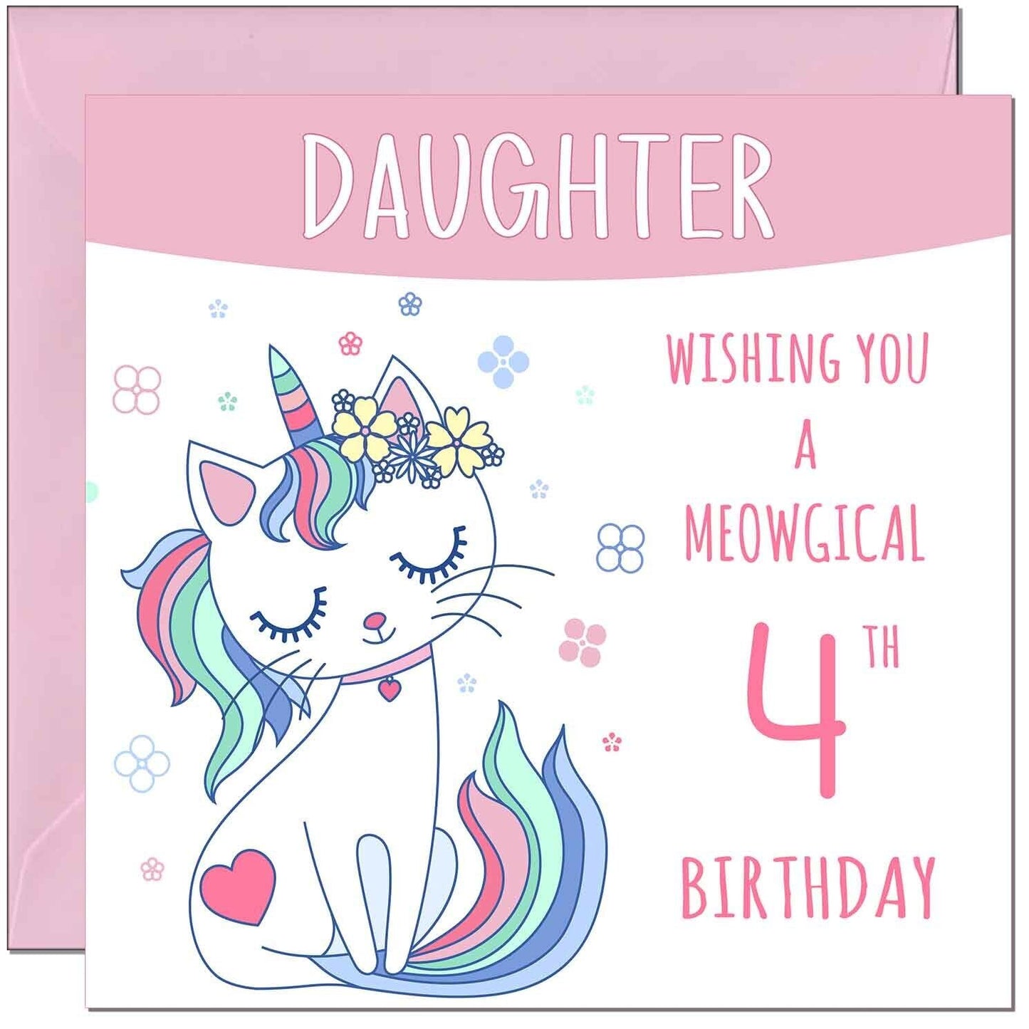 Daughter Birthday Card - Meowgical Funny Cat