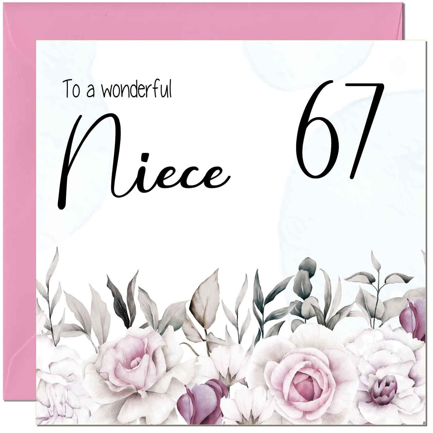Niece's Birthday Card for Niece Floral Elegant