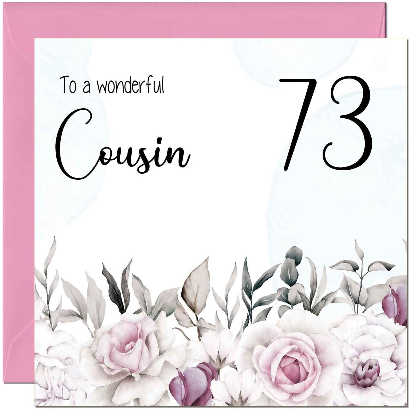 Cousin Birthday Card Floral Elegant Best Cousin's