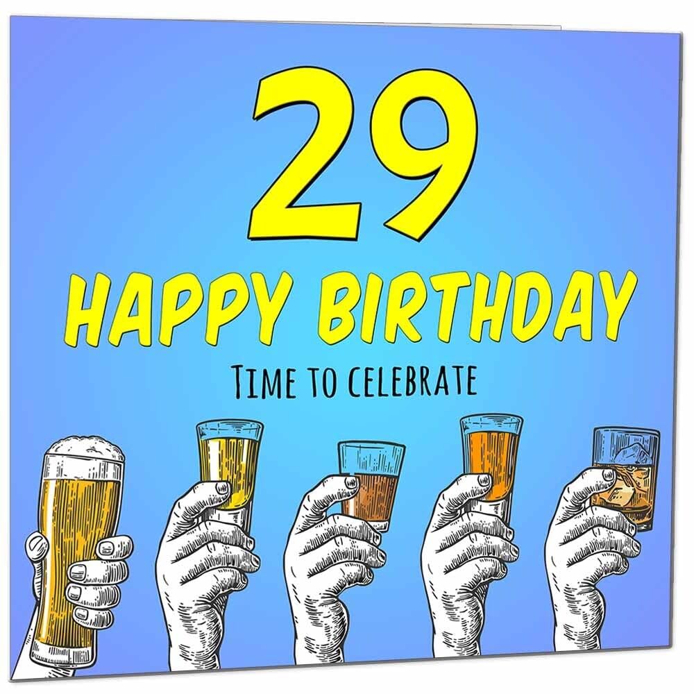 Birthday Card for Men Him Beer Drinks Men's