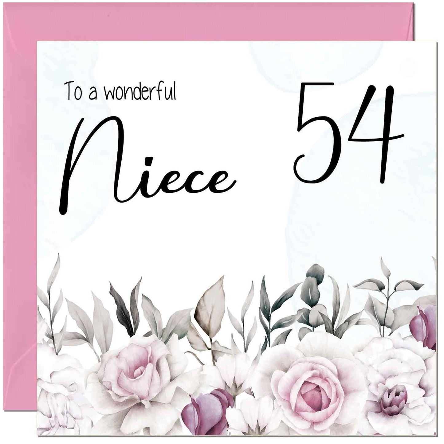 Niece's Birthday Card for Niece Floral Elegant
