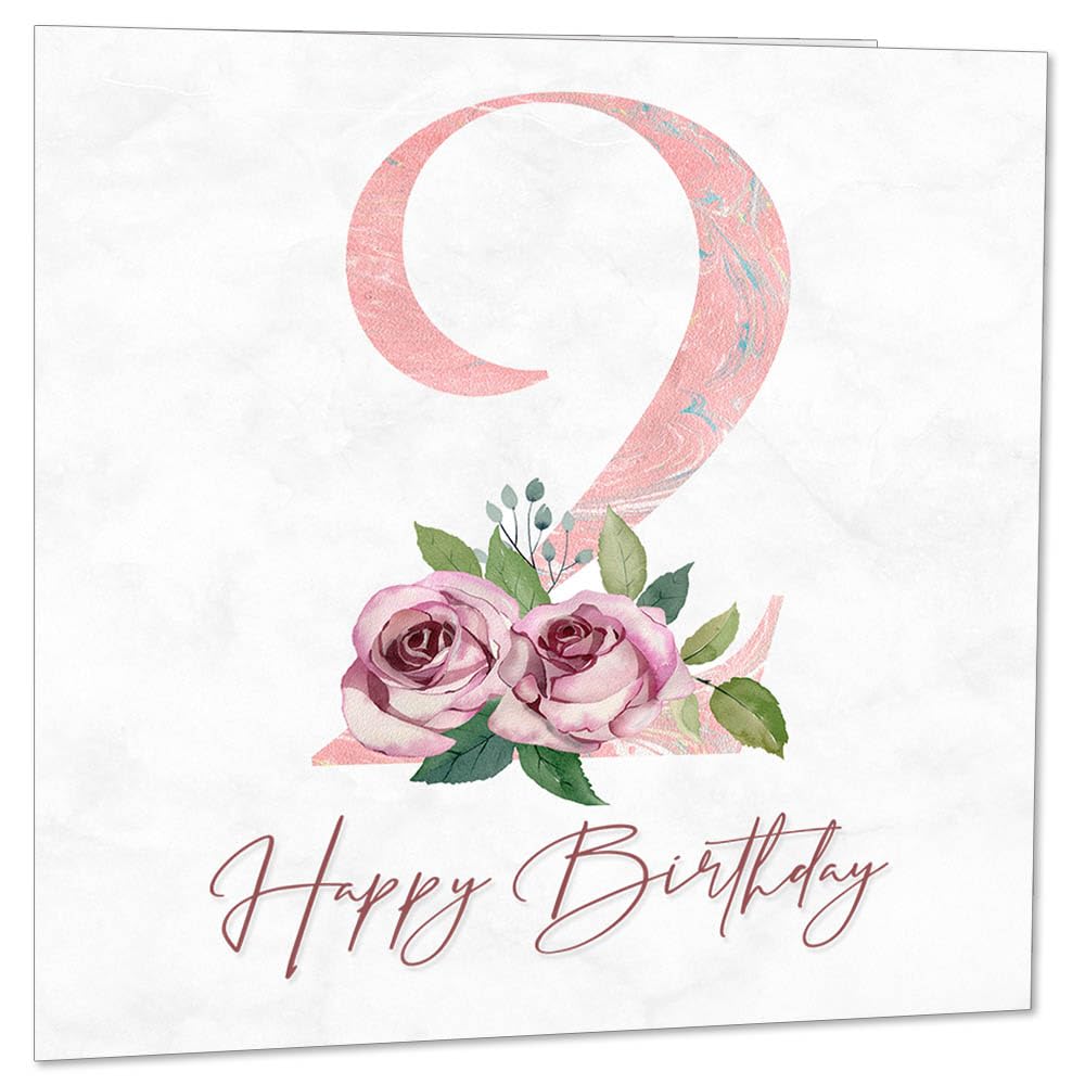 Birthday Card for Women - Floral Birthday Cards for Ladies Mum Aunt Sister Nan Friend Daughter