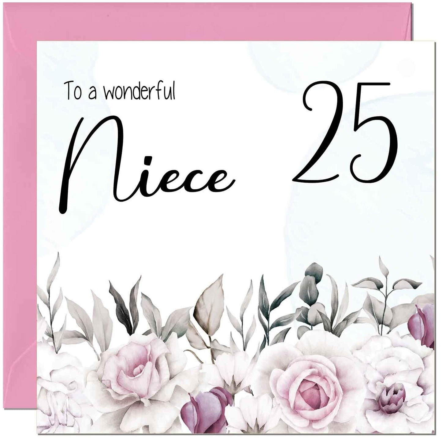 Niece's Birthday Card for Niece Floral Elegant