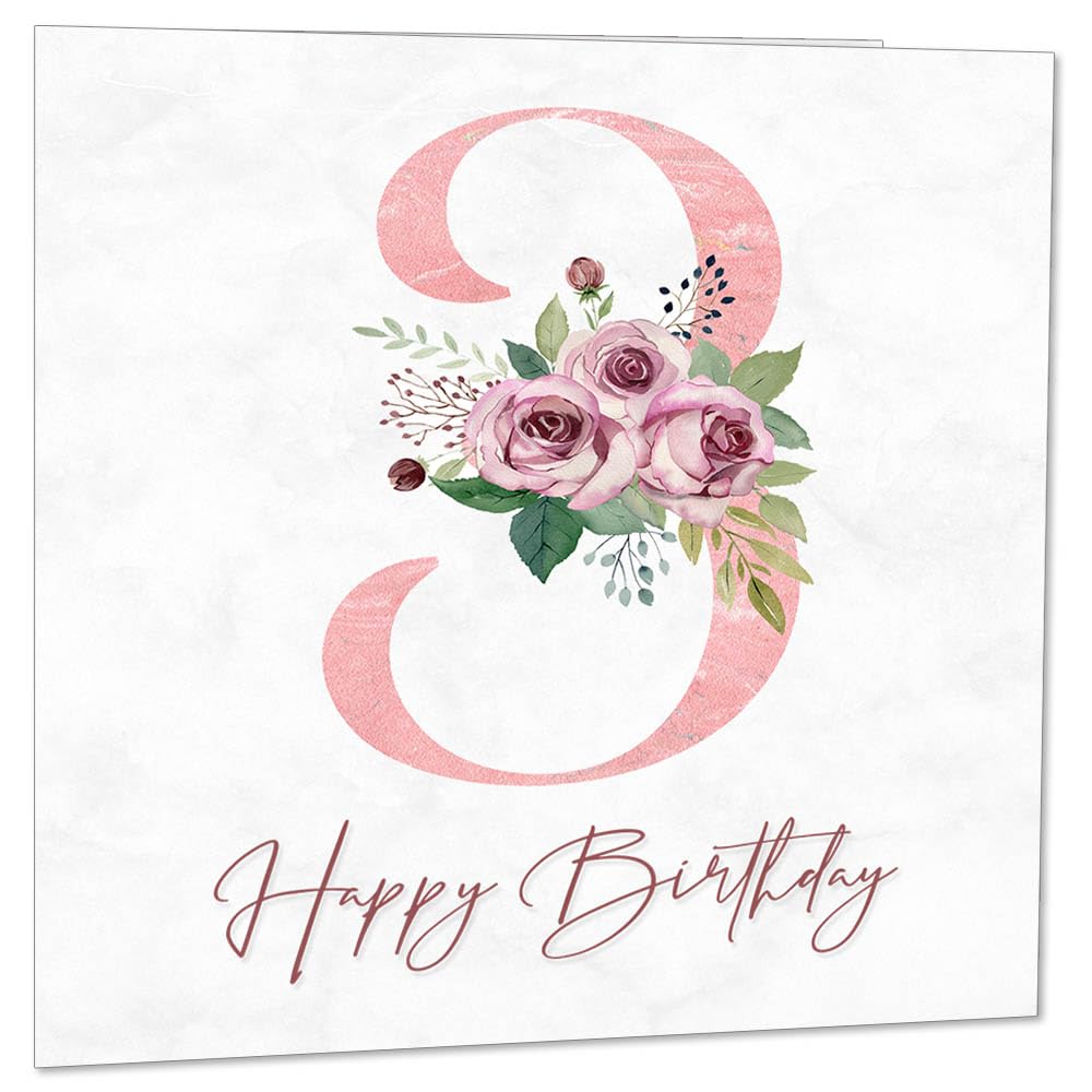 Birthday Card for Women - Floral Birthday Cards for Ladies Mum Aunt Sister Nan Friend Daughter