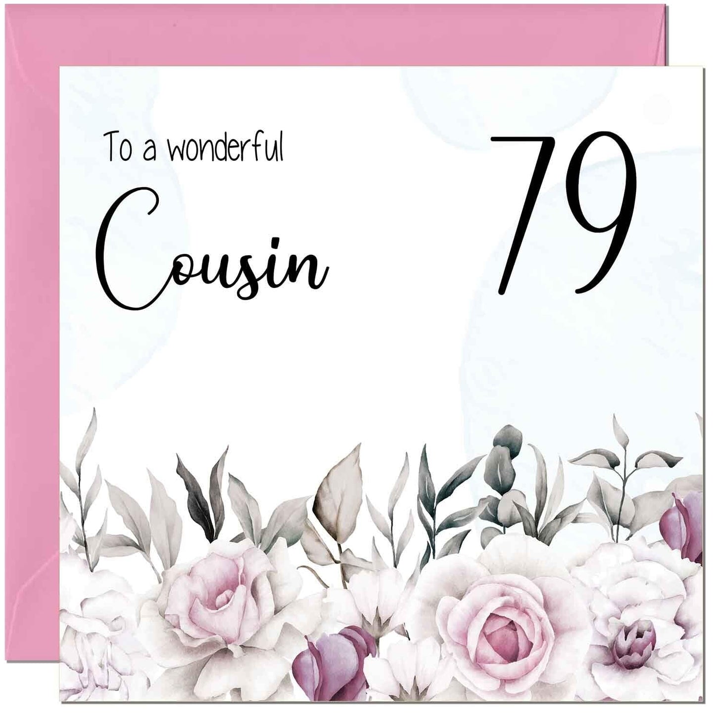 Cousin Birthday Card Floral Elegant Best Cousin's
