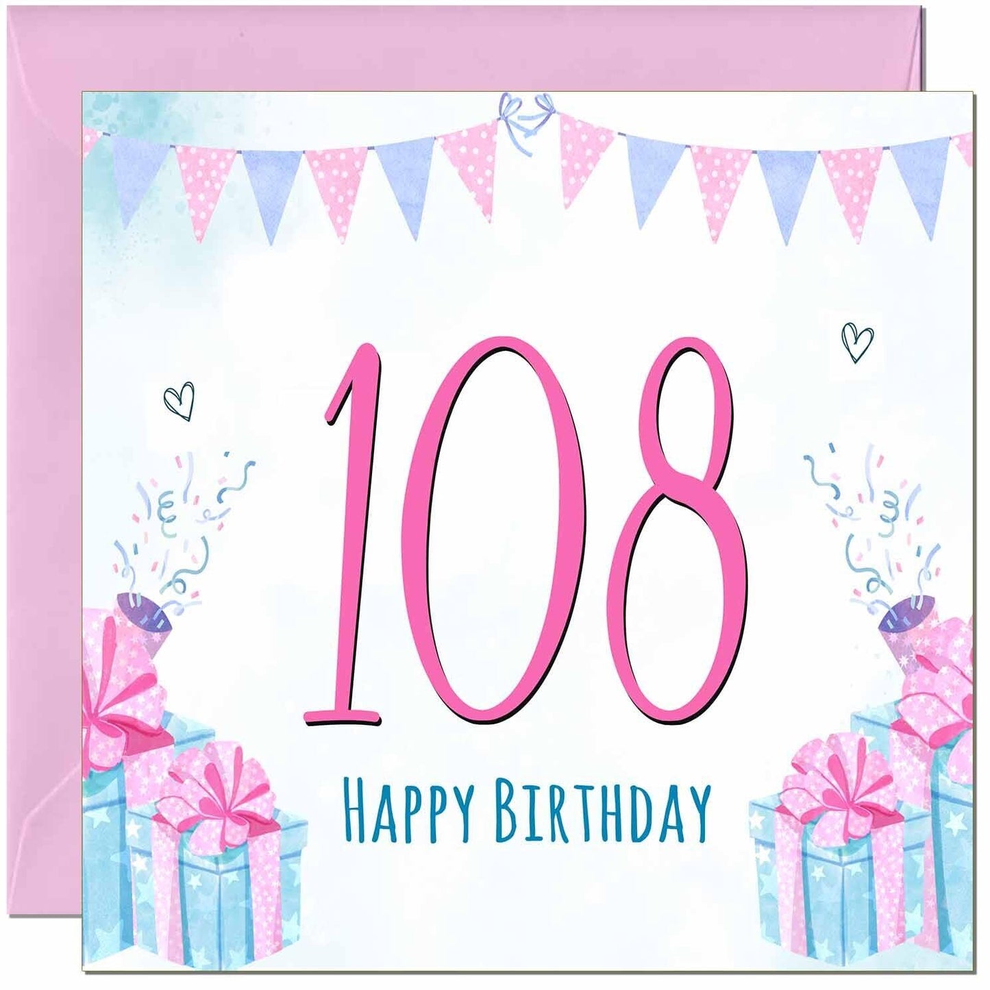 Womens Birthday Card for Ladies Shabby Chic