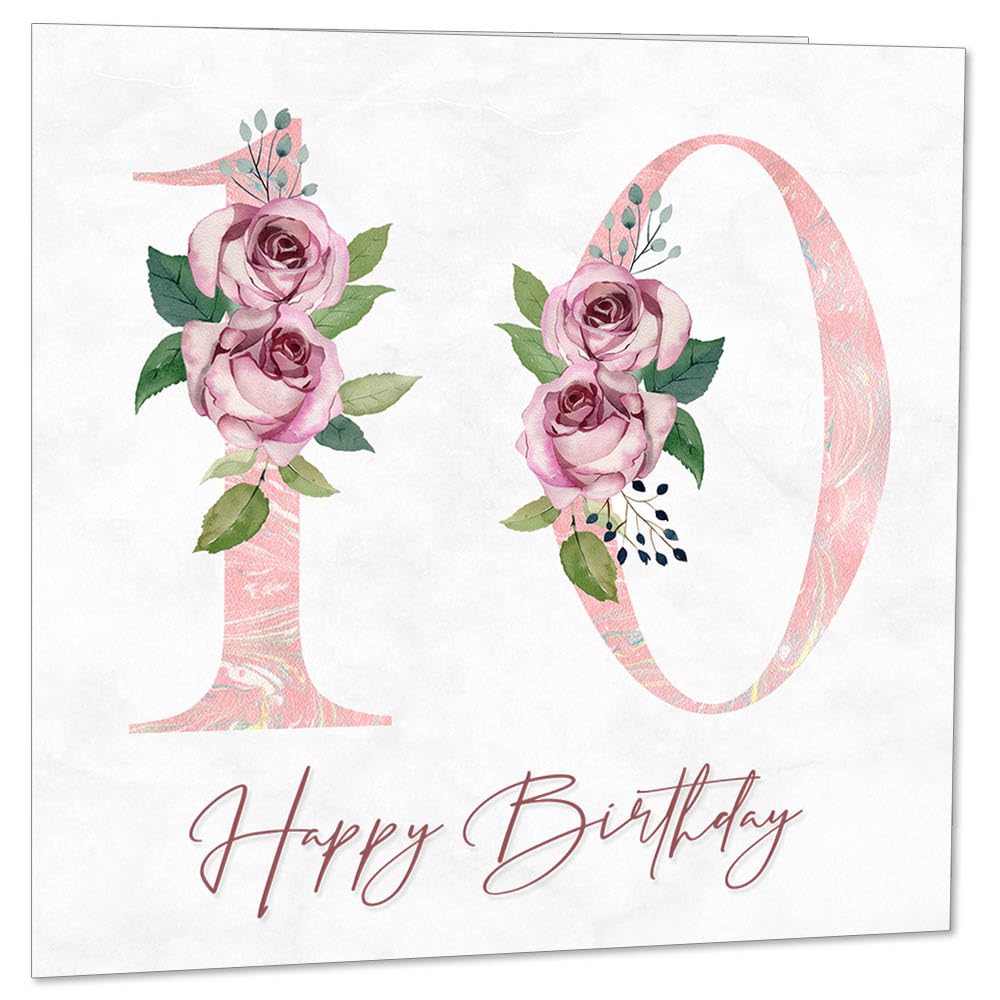 Birthday Card for Women - Floral Birthday Cards for Ladies Mum Aunt Sister Nan Friend Daughter