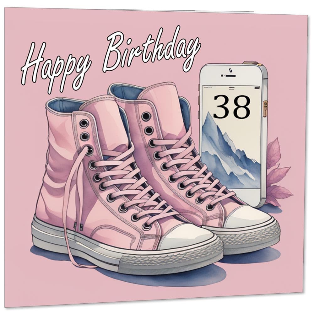 Birthday Card for Women - Girls Birthday Cards for Daughter Years Old Pink Girly Teenager Sister Friend Her Niece Granddaughter