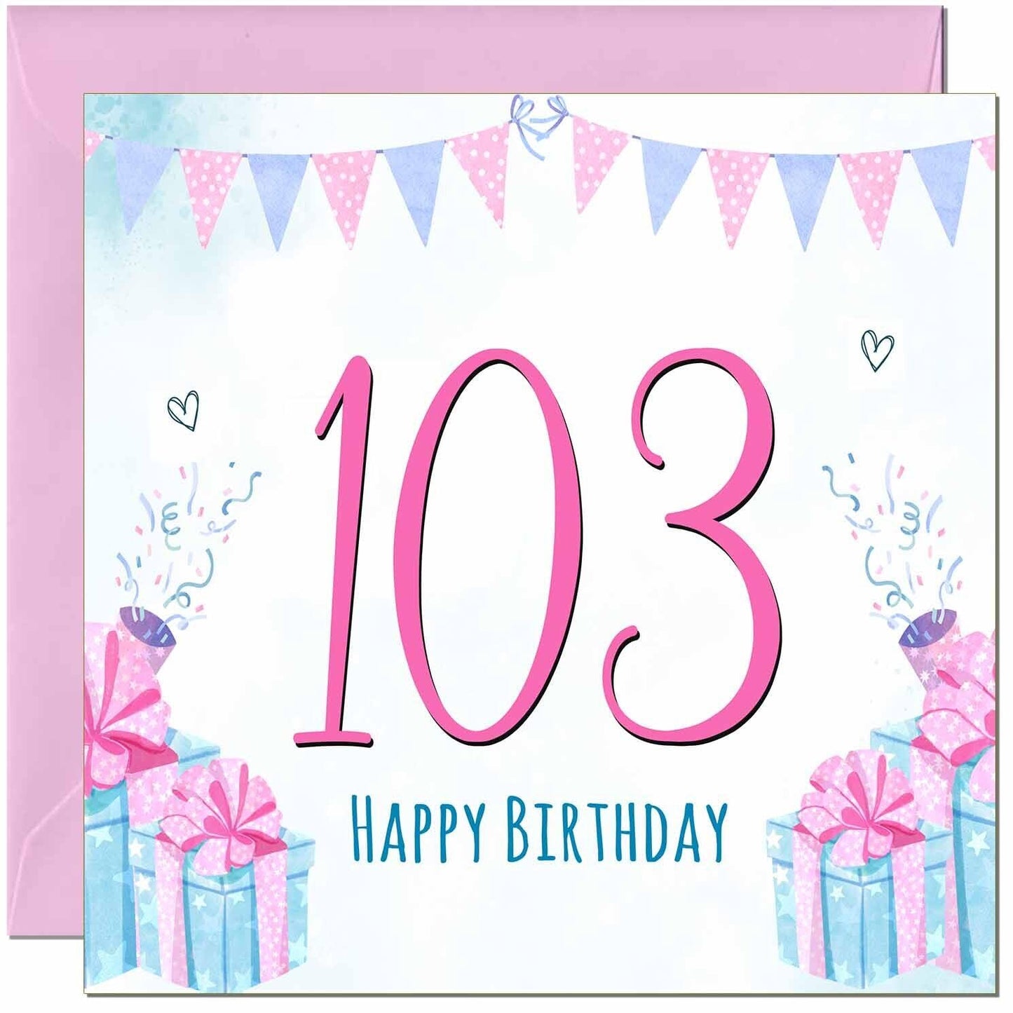 Womens Birthday Card for Ladies Shabby Chic