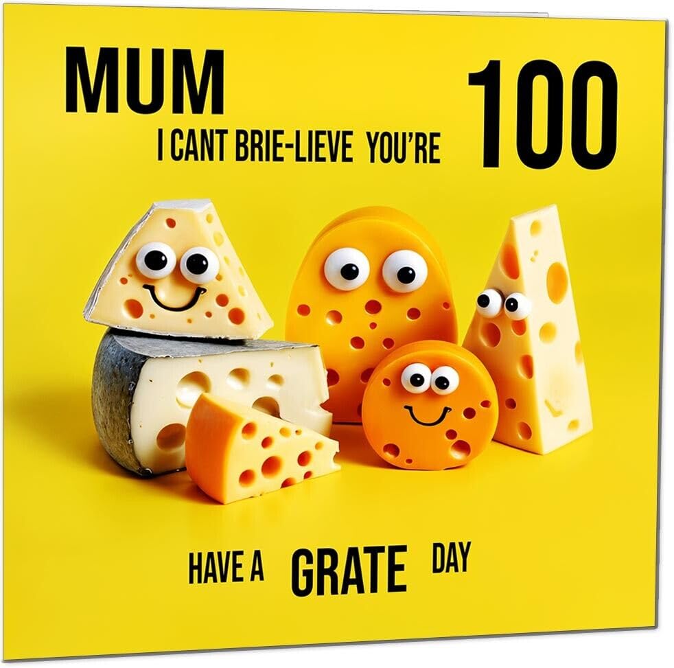 Mum funny Birthday Card for Mother - Cheese Pun Funny Mum's