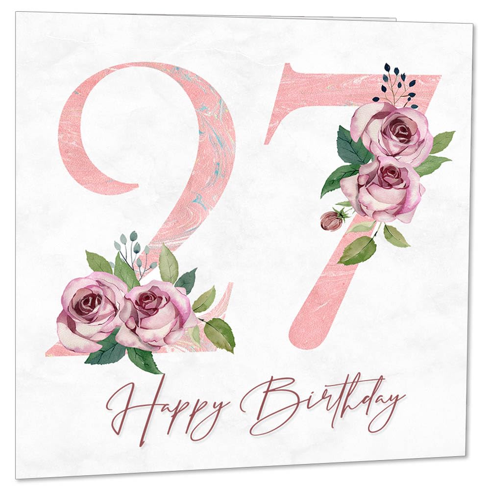 Birthday Card for Women - Floral Birthday Cards for Ladies Mum Aunt Sister Nan Friend Daughter