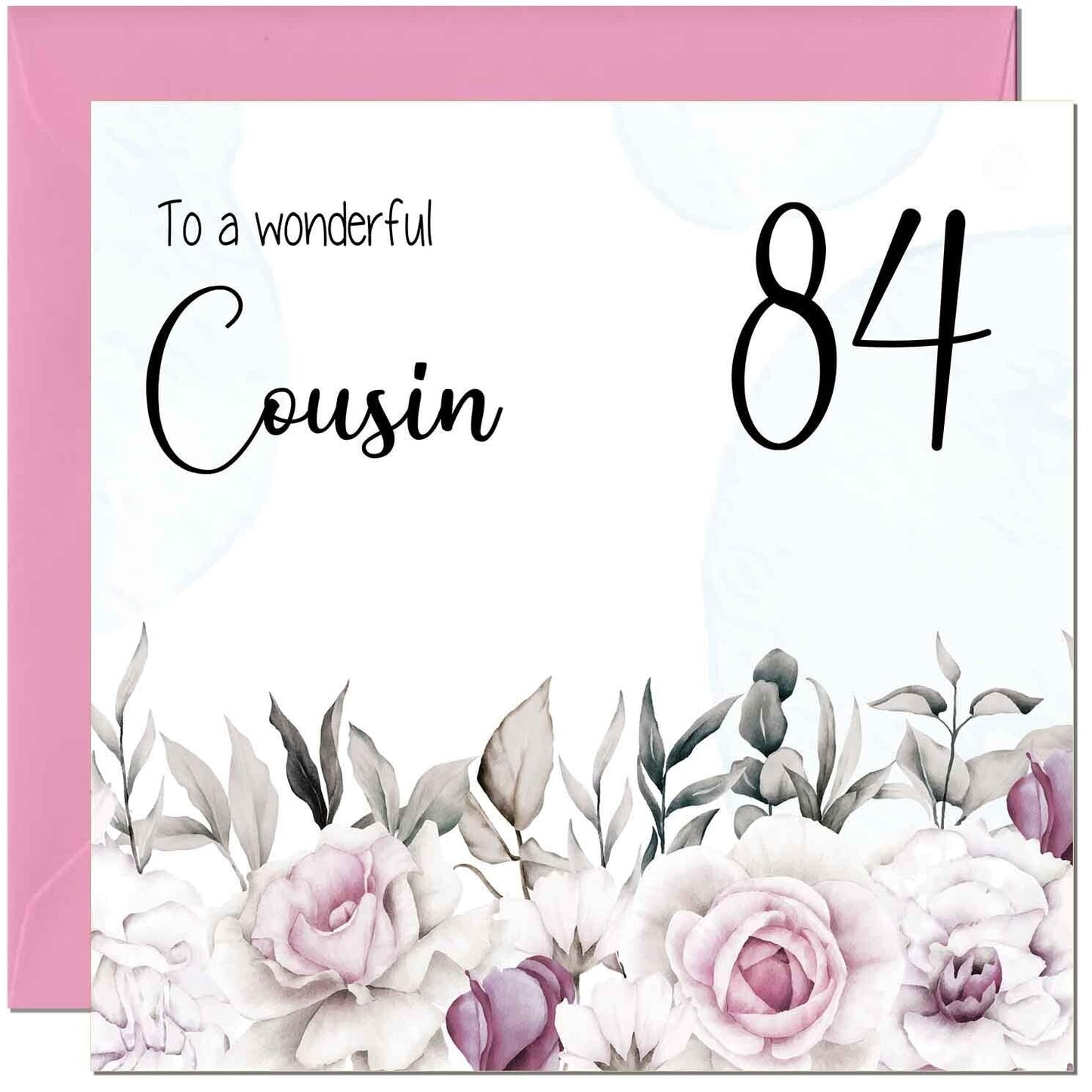 Cousin Birthday Card Floral Elegant Best Cousin's
