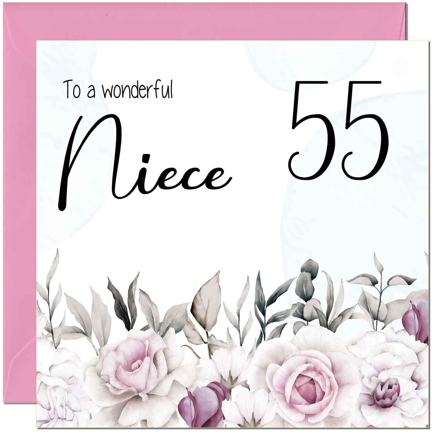 Niece's Birthday Card for Niece Floral Elegant
