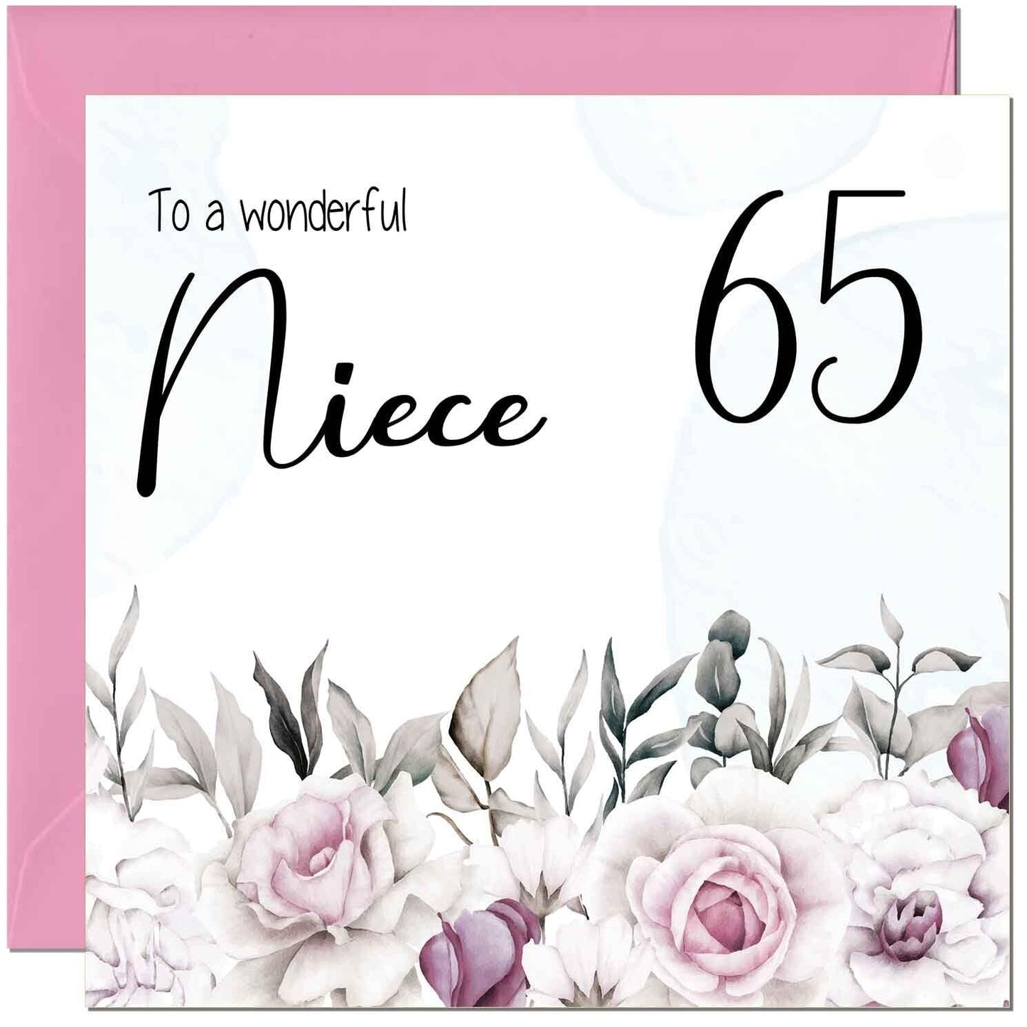 Niece's Birthday Card for Niece Floral Elegant