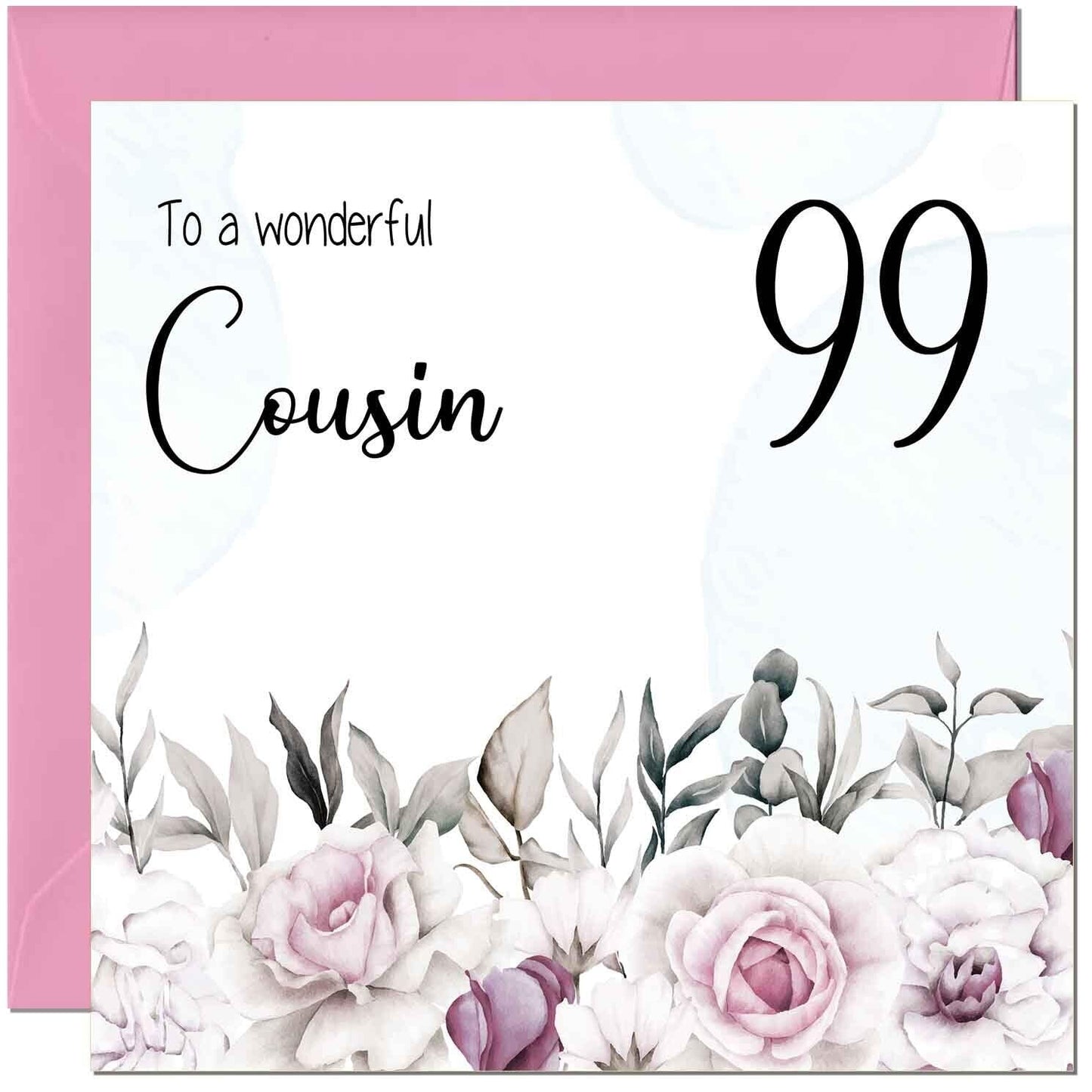 Cousin Birthday Card Floral Elegant Best Cousin's