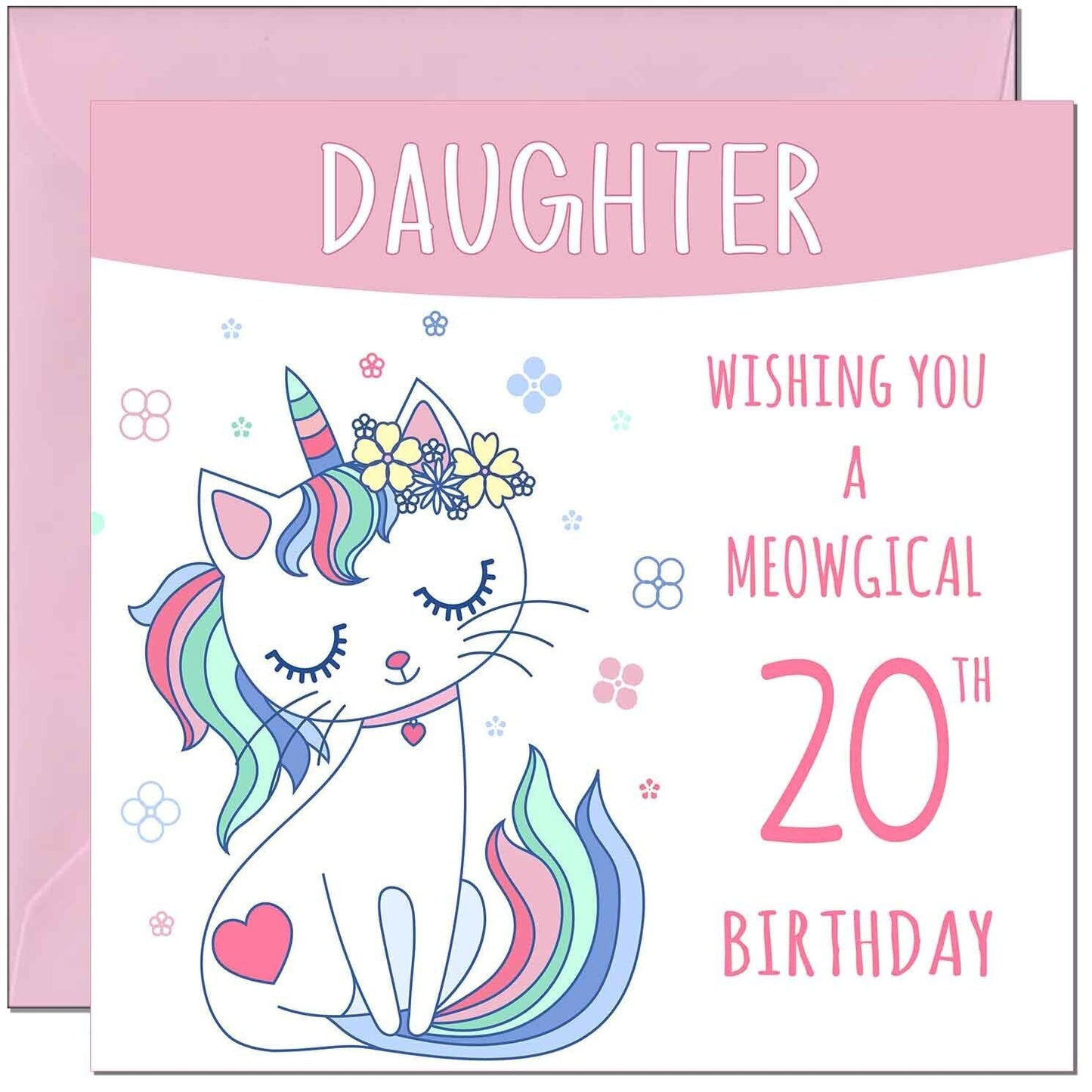 Daughter Birthday Card - Meowgical Funny Cat