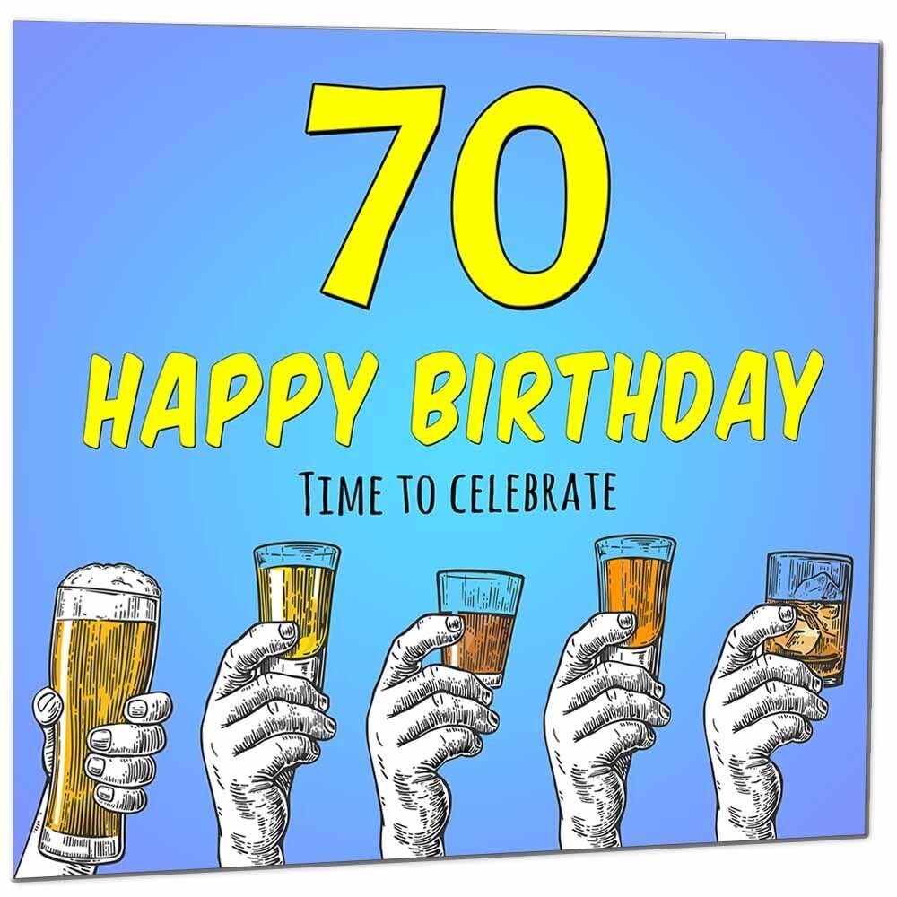 Birthday Card for Men Him Beer Drinks Men's
