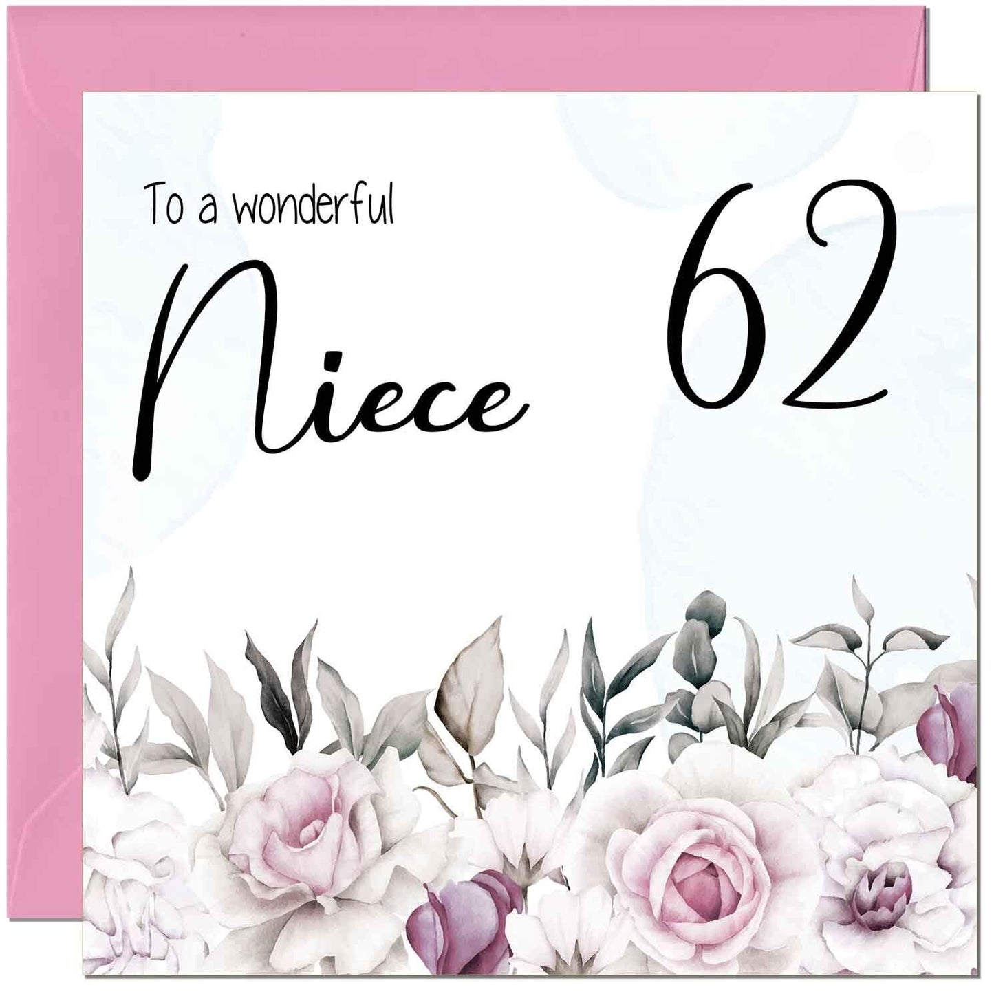 Niece's Birthday Card for Niece Floral Elegant