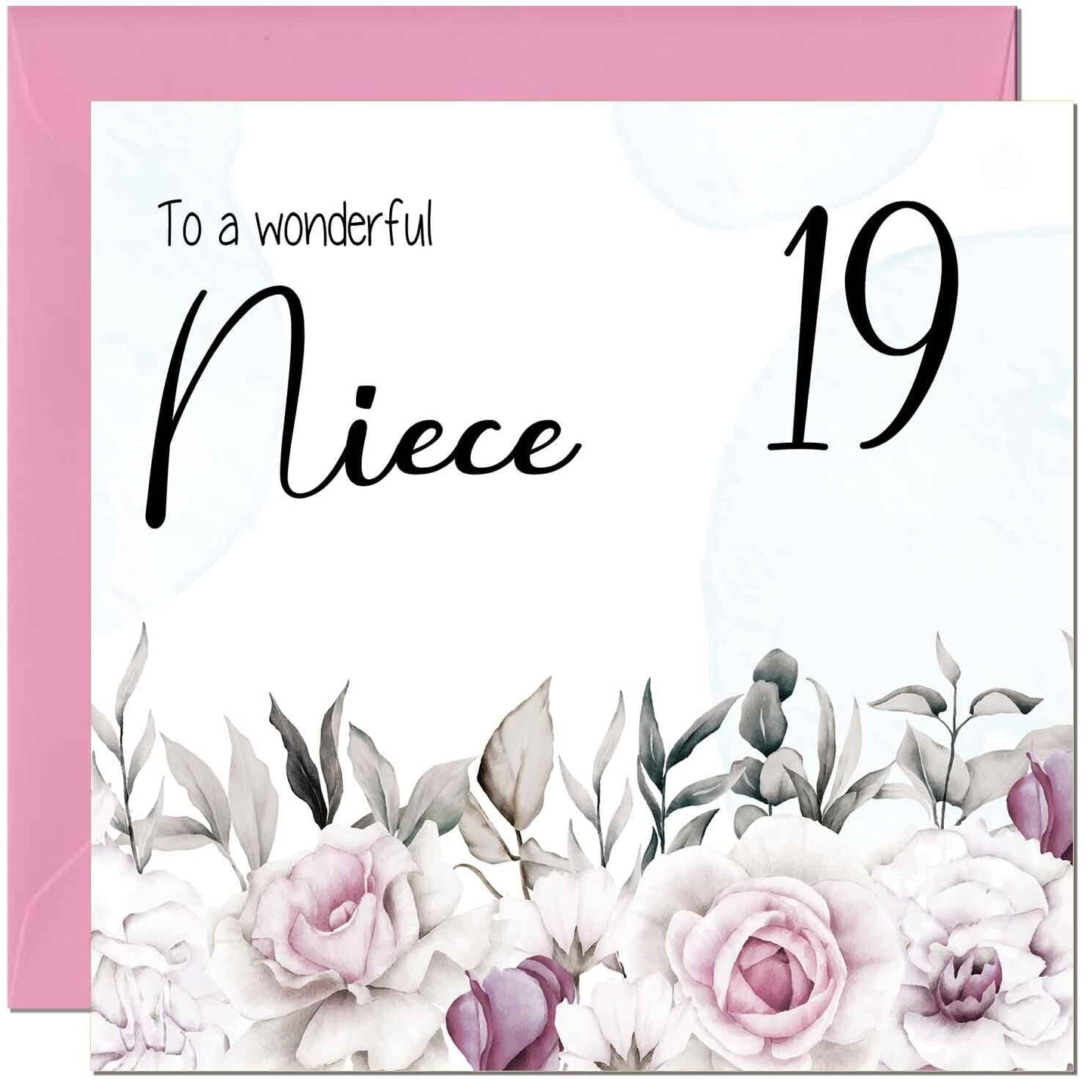 Niece's Birthday Card for Niece Floral Elegant
