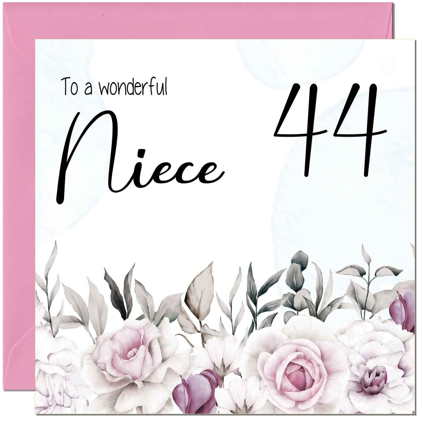 Niece's Birthday Card for Niece Floral Elegant