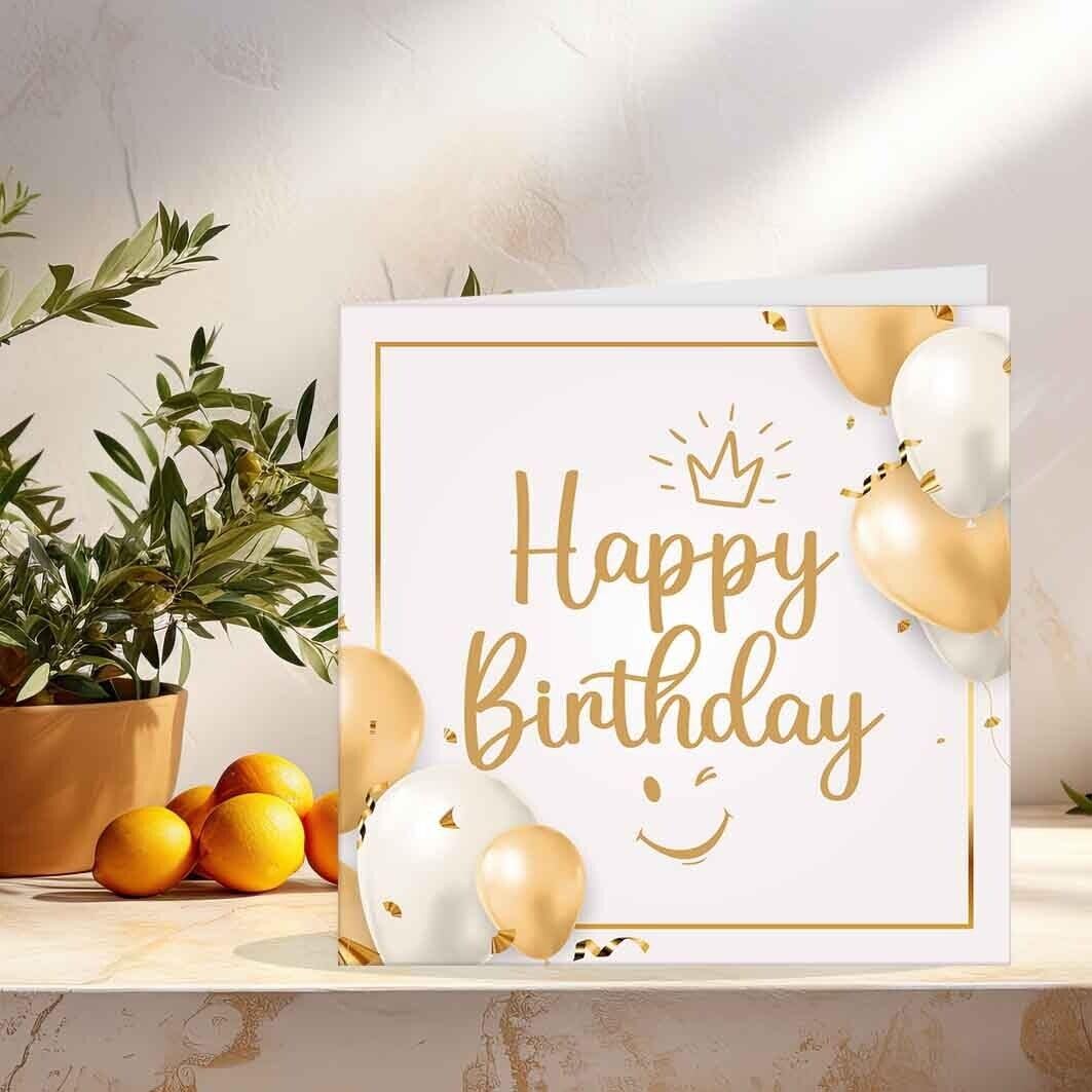 Happy Birthday Card for brother Mum dad sister uncle aunt nephew 145 x 145mm