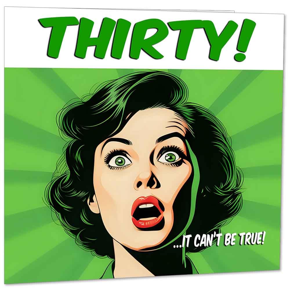 Funny Birthday Card for Women - Ladies Birthday Cards for Friend Retro Comic Mum Years Old Sister Her Nan Aunt Grandma female mom