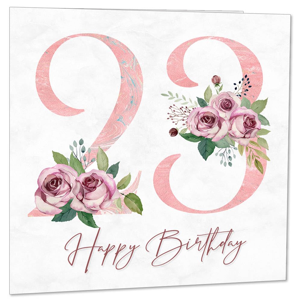 Birthday Card for Women - Floral Birthday Cards for Ladies Mum Aunt Sister Nan Friend Daughter