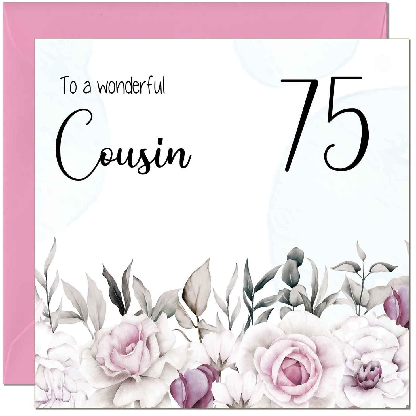 Cousin Birthday Card Floral Elegant Best Cousin's