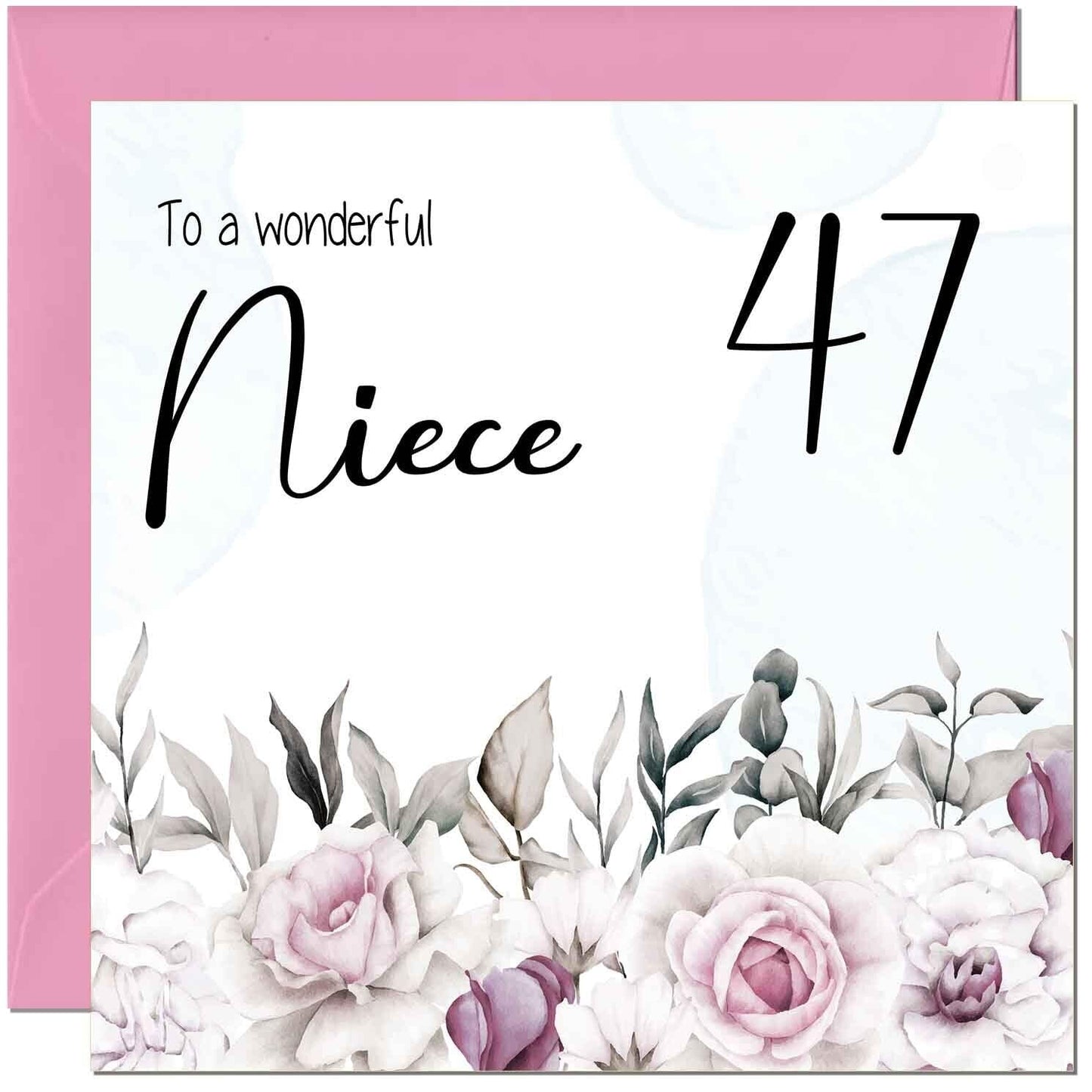 Niece's Birthday Card for Niece Floral Elegant