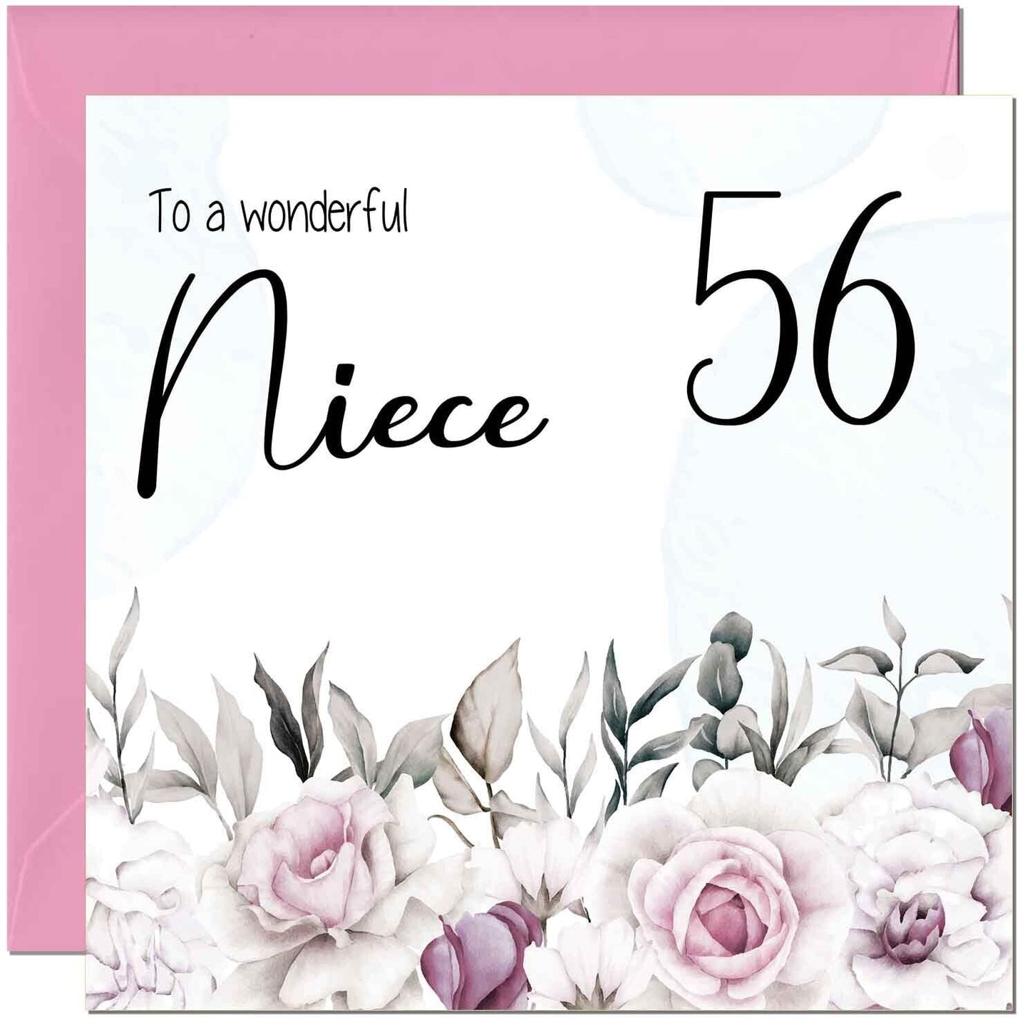 Niece's Birthday Card for Niece Floral Elegant