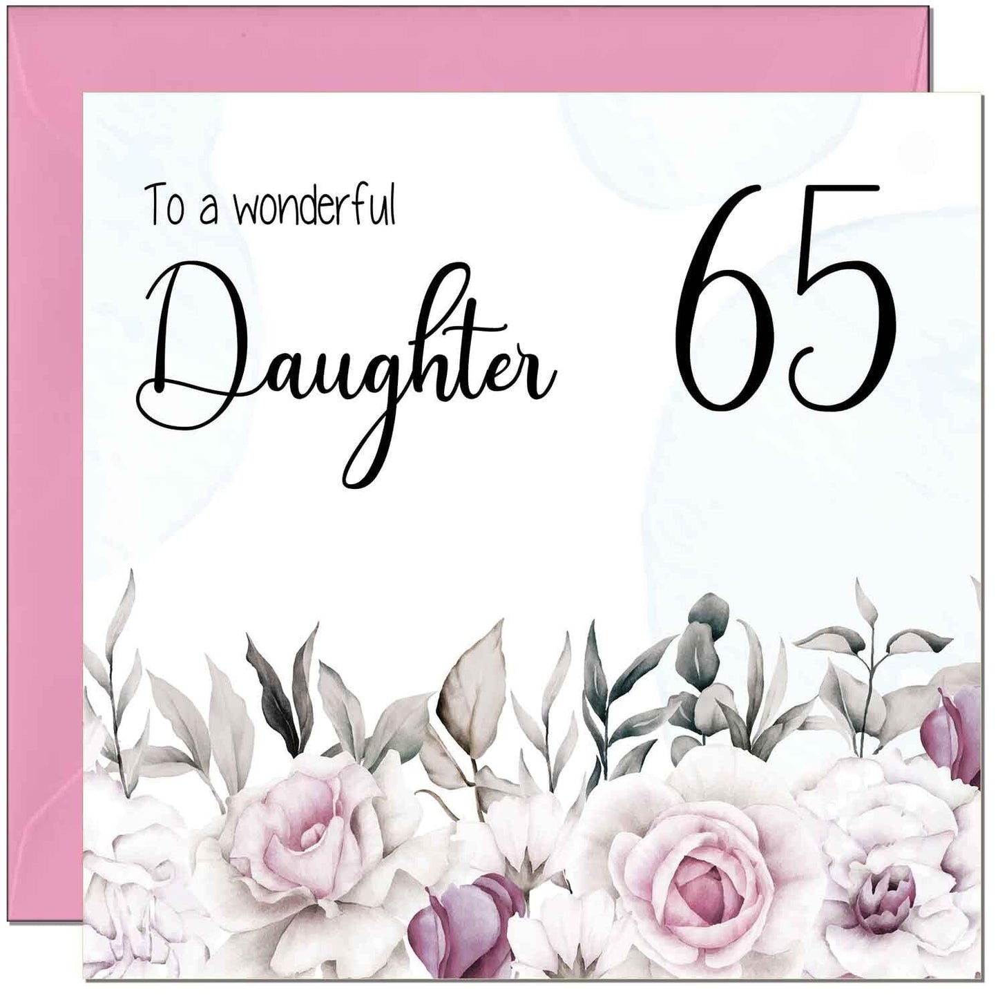 Daughter Birthday Card for Daughter Floral Elegant