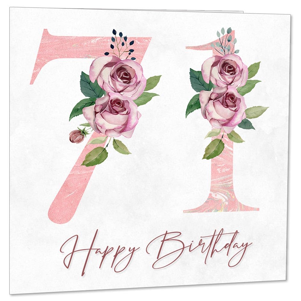 Birthday Card for Women - Floral Birthday Cards for Ladies Mum Aunt Sister Nan Friend Daughter