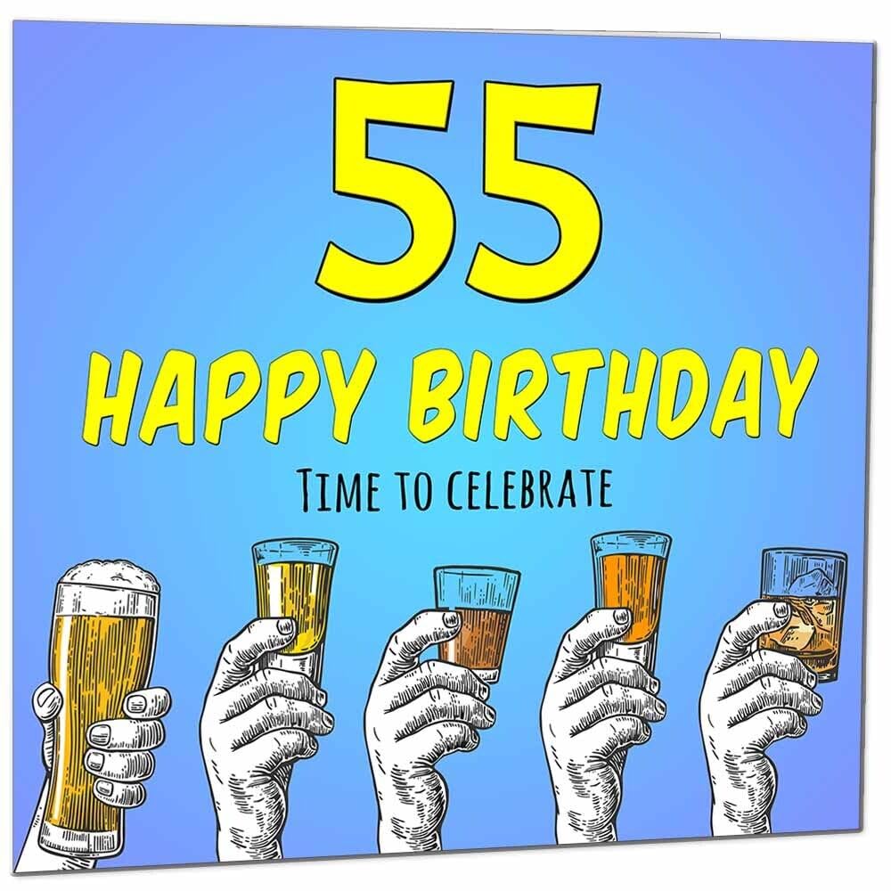 Birthday Card for Men Him Beer Drinks Men's