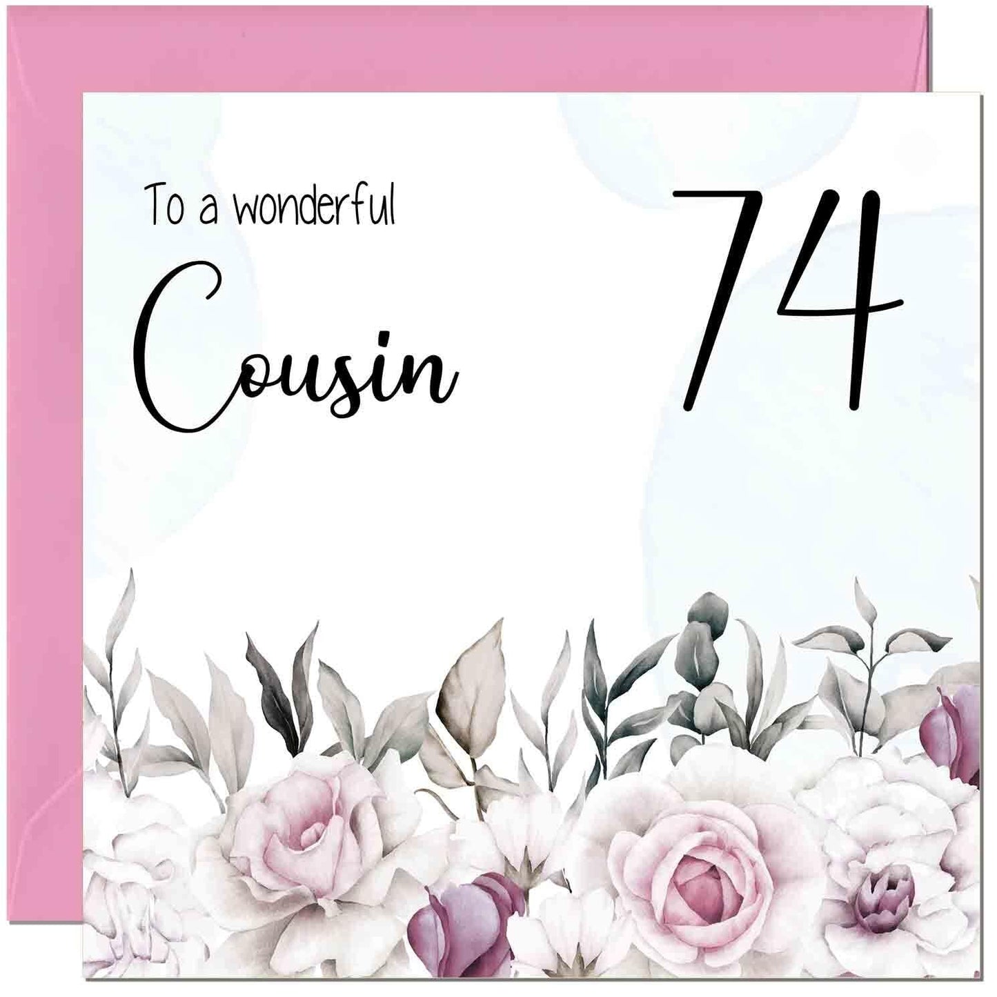 Cousin Birthday Card Floral Elegant Best Cousin's