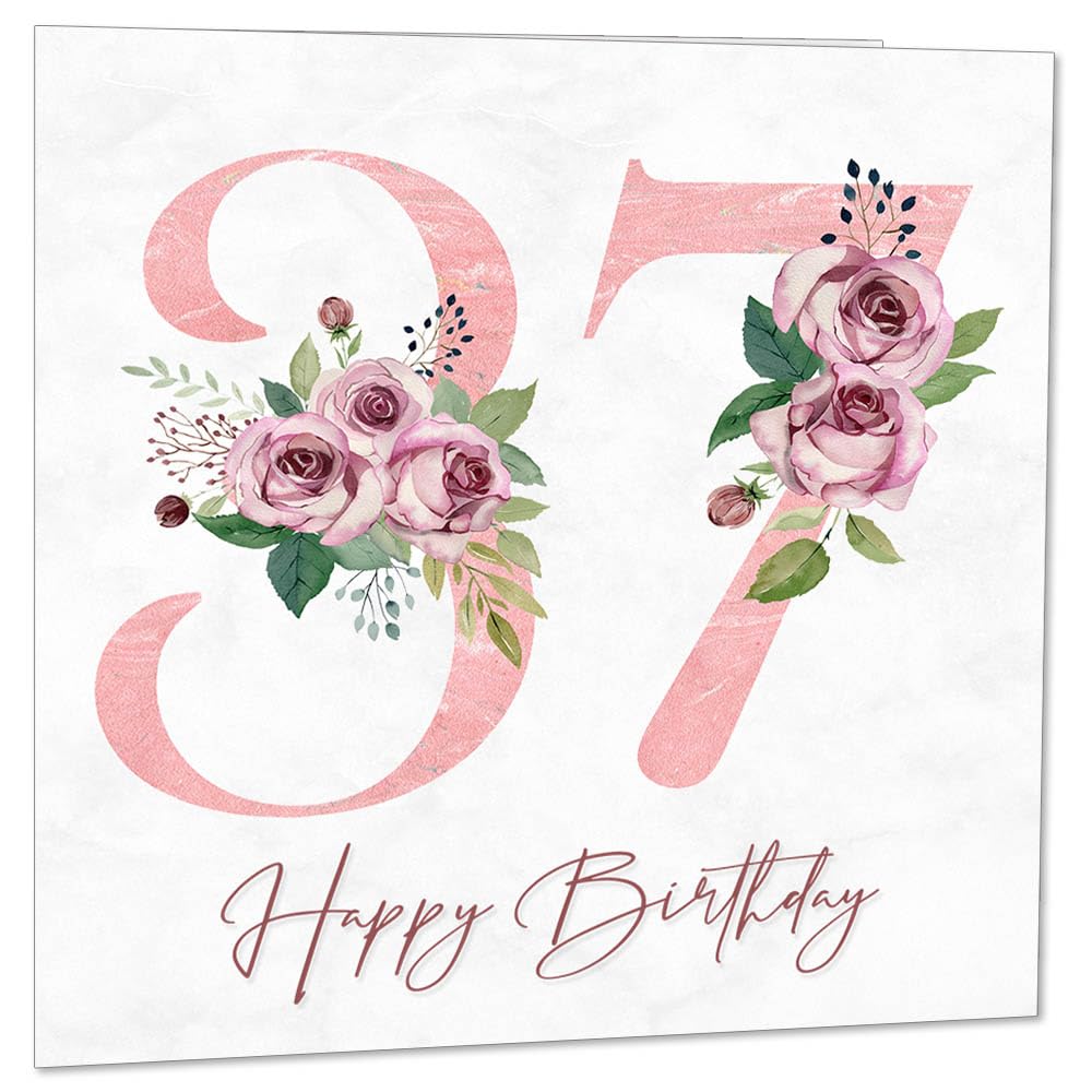 Birthday Card for Women - Floral Birthday Cards for Ladies Mum Aunt Sister Nan Friend Daughter