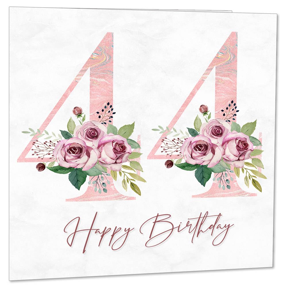 Birthday Card for Women - Floral Birthday Cards for Ladies Mum Aunt Sister Nan Friend Daughter