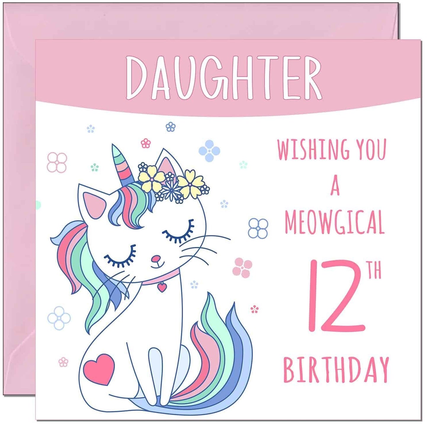 Daughter Birthday Card - Meowgical Funny Cat