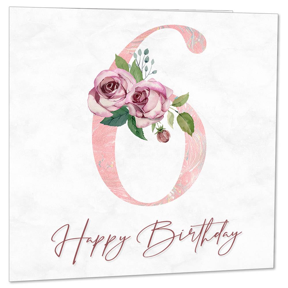 Birthday Card for Women - Floral Birthday Cards for Ladies Mum Aunt Sister Nan Friend Daughter
