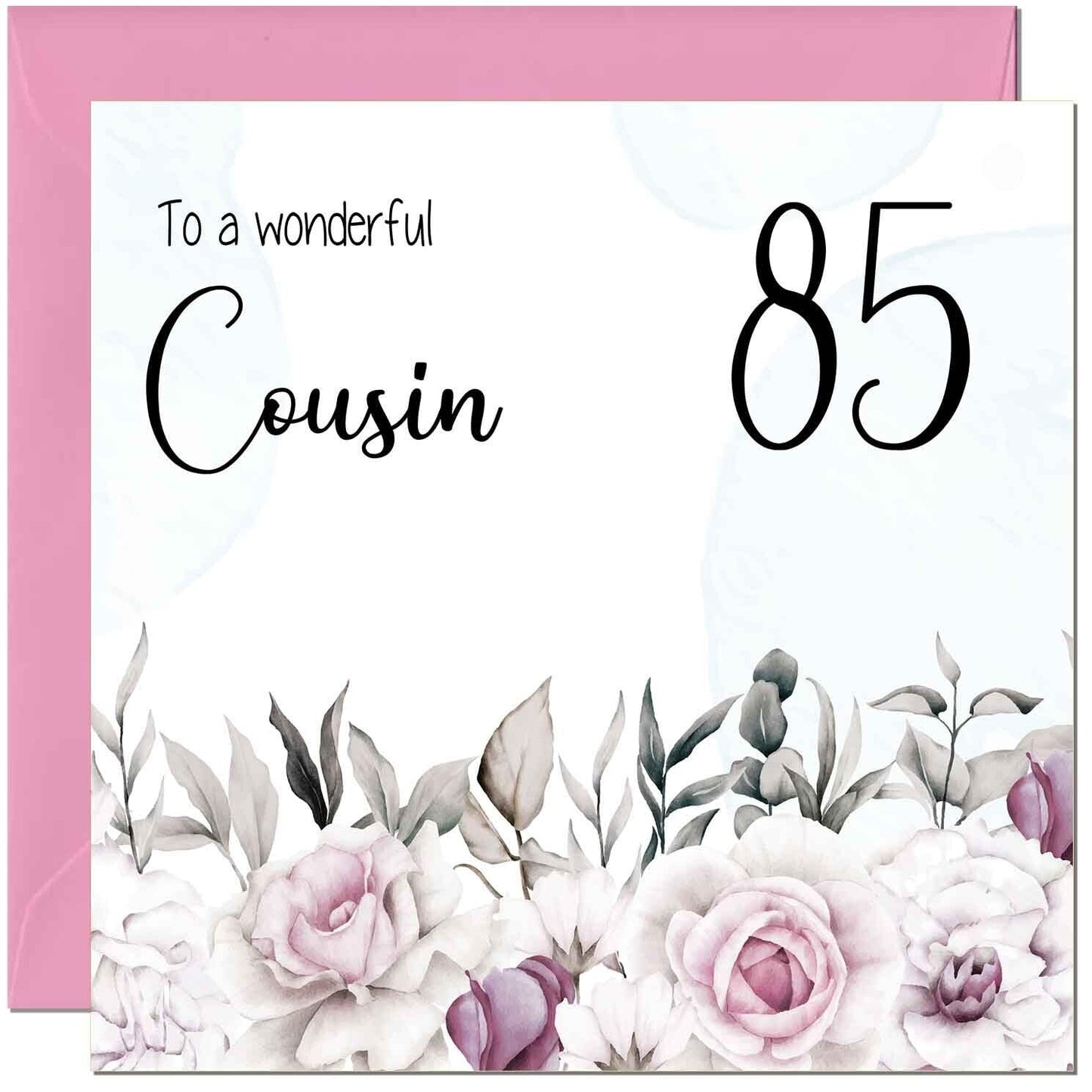 Cousin Birthday Card Floral Elegant Best Cousin's