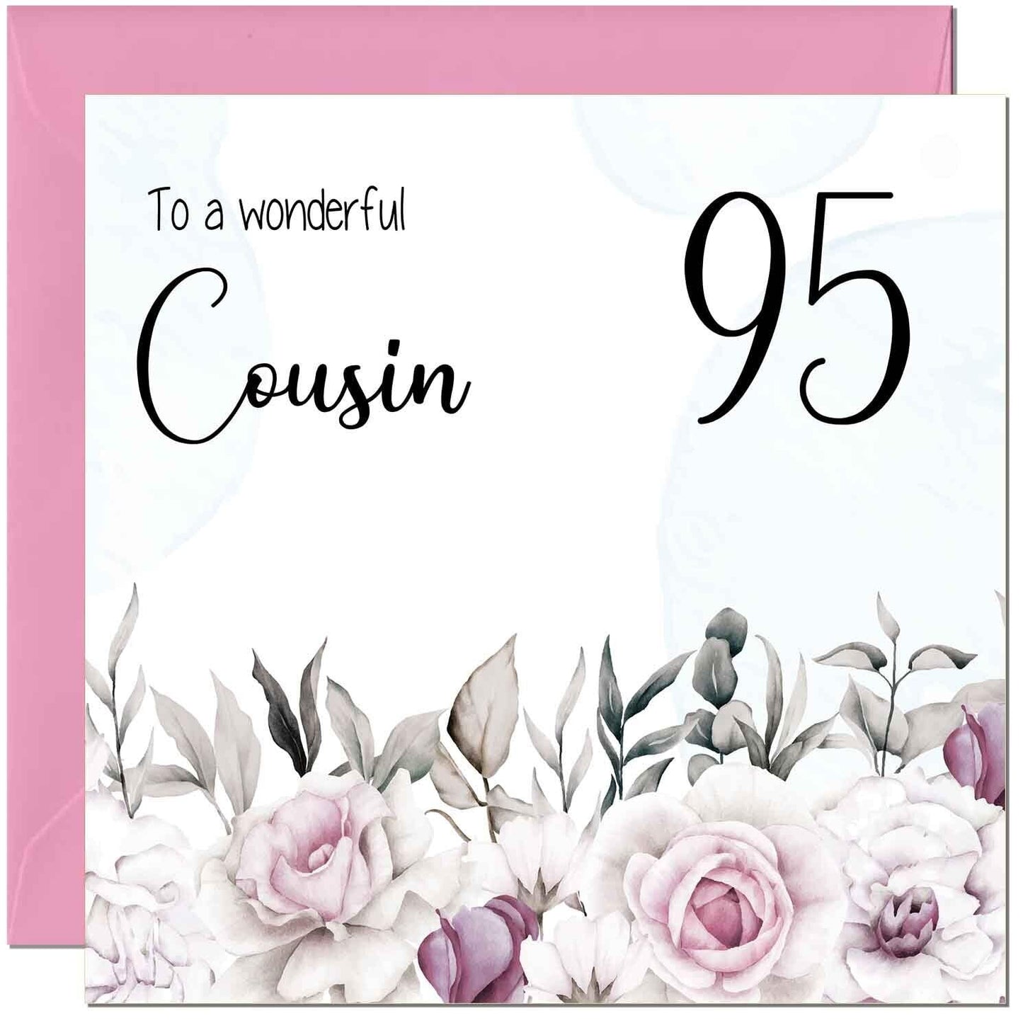 Cousin Birthday Card Floral Elegant Best Cousin's